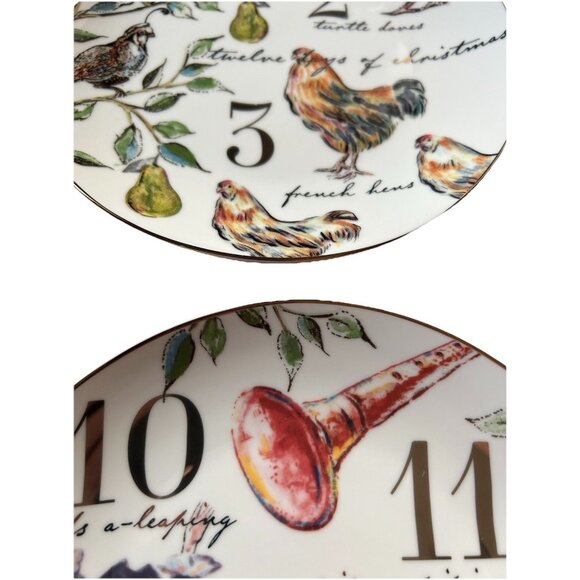 Better Homes And Gardens 12 Days Of Christmas 8" Dessert/Salad Plate Set Of 4 - Picture 7 of 8